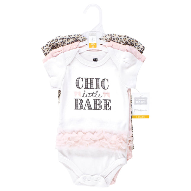 Lot de bodys en coton Hudson Baby Unisex Baby, Chic Little Babe Tutu, 12-18 mois, Chic Little Babe Tutu, 12-18 mois