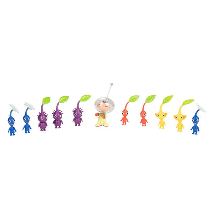 SUPER MARIO Nintendo Captain Olimar & Pikmin Set – Includes 11 Figures