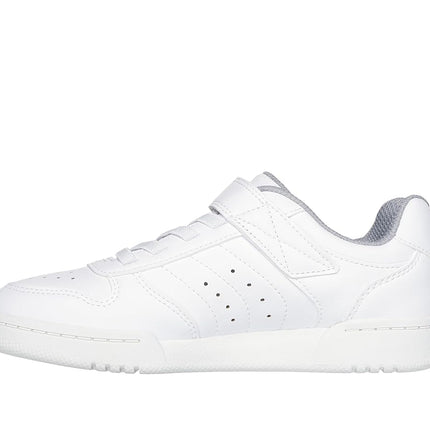 Skechers Boys' Quick Street Trainer, White, 3 UK Child