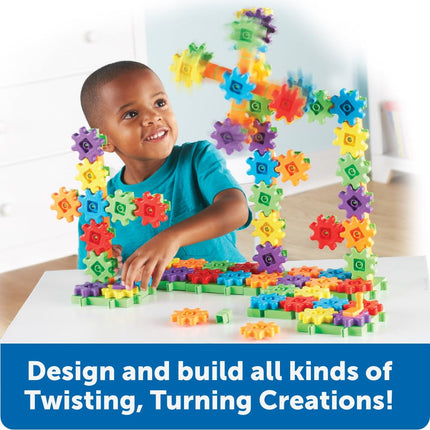 Learning Resources Gears! Gears! Gears! Super Building Set, Gears & Construction Toy, STEM Toys, Gears for Kids
