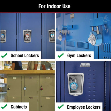 Master Lock 1561DAST Locker Lock Combination Padlock, Assorted Colors, 1 Pack