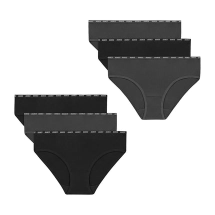Hanes Ropa Interior de Niña "Big Moves Hipsters", Elástica Transpirable para Pre-Adolescentes, X-Temp, Absorbe la Humedad, Paquete de 6, Morado/Azul/Menta/Negro/Gris, Morado/Azul/Menta/Negro/Gris, 16