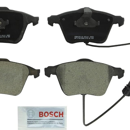 BOSCH BC1111 QuietCast Premium Ceramic Disc Brake Pad Set - Compatible with Select Audi A4, A4 Quattro, A6, A6 Quattro, S4, TT Quattro; FRONT