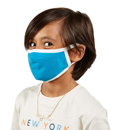 Safe+Mate x Case-Mate - Kids Face Mask (Ages 7-11) - Washable & Reusable - Cloth Face Mask - Cotton - with Filter - 3 Pack - Blue