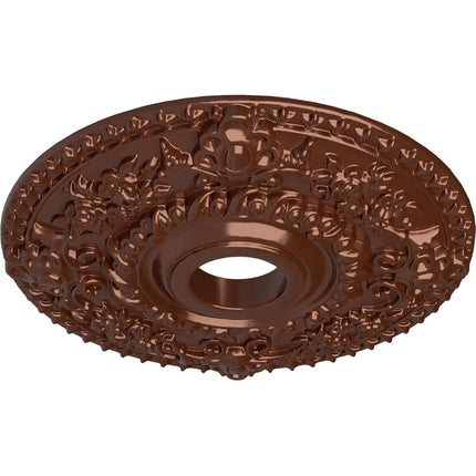 Ekena Millwork CM18ROCPS Rose Ceiling Medallion, Copper Penny