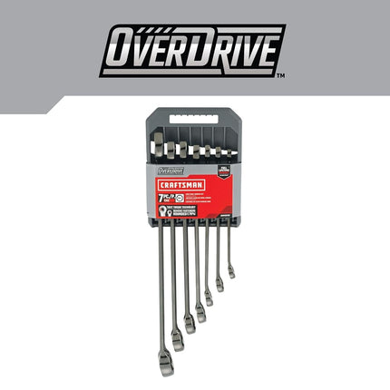 CRAFTSMAN OVERDRIVE 7-Piece Standard (SAE) Wrench Set (CMMT87707)