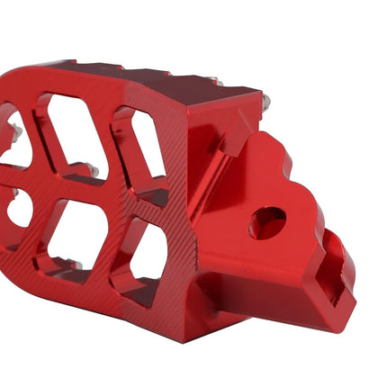 AnXin Dirt Bike Foot Pegs Motorcycle Footpegs Foot Pedals Rests CNC For CRF 110 CRF110F 2013-2024 CRF125F 2014-2024 Dirt Pit Bike Red
