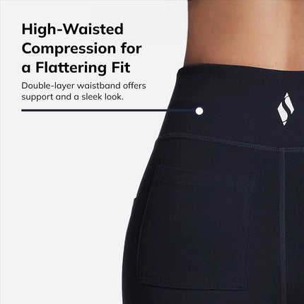 Skechers Women's GO WALK Joy Pant, Black/White, L