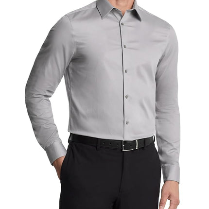 Calvin Klein Men's Dress Shirts Non Iron Slim Fit 