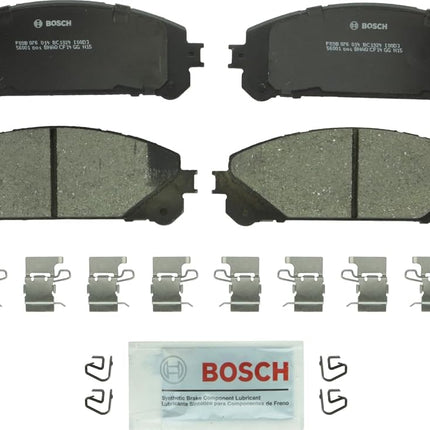 BOSCH BC1324 QuietCast Premium Ceramic Disc Brake Pad Set - Compatible with Select Lexus NX200t, NX250, NX300h, NX350/350h, RX350, RX450h; Toyota Camry, Highlander, RAV4 Prime, Sienna + More; FRONT