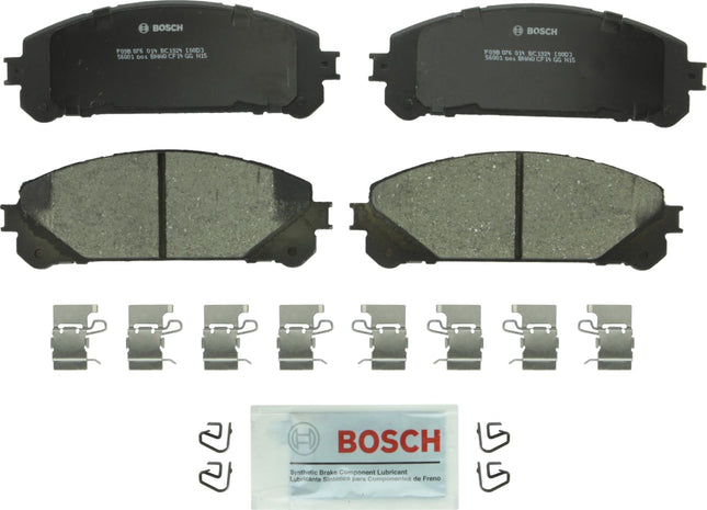 BOSCH BC1324 QuietCast Premium Ceramic Disc Brake Pad Set - Compatible with Select Lexus NX200t, NX250, NX300h, NX350/350h, RX350, RX450h; Toyota Camry, Highlander, RAV4 Prime, Sienna + More; FRONT