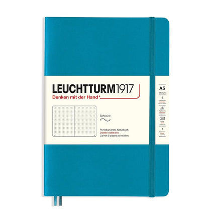 Softcover Medium Dotted Notebook, 123 Page (Ocean)