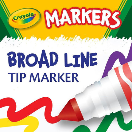 CRAYOLA Broad Line Markers, Bulk School Supplies For Teachers, Kids Markers For School, 256 Count