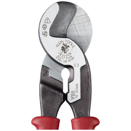 Journeyman High-Leverage Wire Cable Cutter and Stripper for Cutting Aluminum, Soft Copper and Communications Cable Klein Tools J63225N