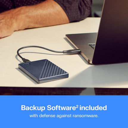 WD 4TB My Passport for Mac portable external storage, USB 3.0, Mac Compatible external hard drive, software for device management, backup and password protection, Time Machine Ready, Midnight Blue