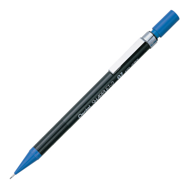 Pentel Sharplet-2, Automatic Pencil, 0.7 mm Lead Size, Blue Barrel, Box of 12 (A127 °C)
