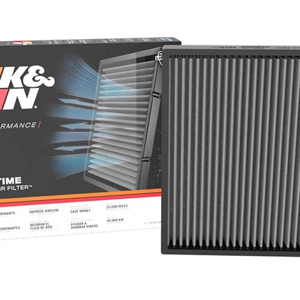 Filtro de aire de cabina K&N compatible con Volvo C40/XC40 incl. Recharge/Polestar 2 (VF3025)