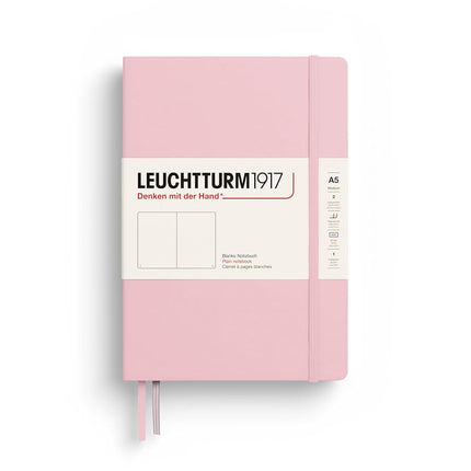 Notebook Medium (A5), Hardcover, 251 numbered pages, Powder, plain pages