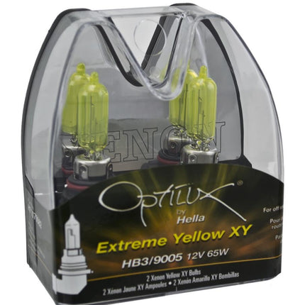 Optilux H71070582 XY Series HB3 9005 12V 65W Xenon Yellow Halogen Bulb Set