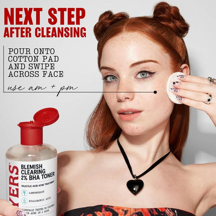 Tónico Thayers para imperfecciones con ácido salicílico, tónico facial para el acné con 2% de ácido salicílico, cuidado de la piel calmante y no astringente, 355 ml