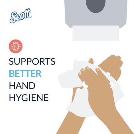 Scott Multifold Hand Towels, Z-Fold White Paper Towels for Bathroom, Soft, Strong, Eco-Friendly, Highly Absorbent, 16 Packs x 250 Z-Fold Paper Sheets (4,000 Sheets Total). Model nr. 1804