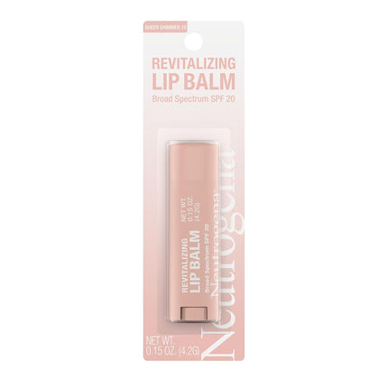 Neutrogena Revitalizing Lip Balm SPF 20, Sheer Shimmer [10], 0.15 oz