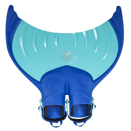 Body Glove Kids Mermaid Linden Monofins, Swimming Training Fins with Quick Adjustable Straps - Blue
