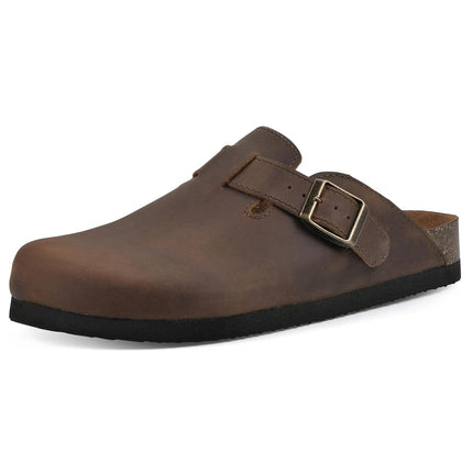 White Mountain Women's Bari Clog, Brown/Suede, 6