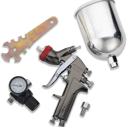 Neiko 31216A HVLP Gravity Feed Air Spray Gun | 2.0mm Nozzle Size 600cc Aluminum Cup