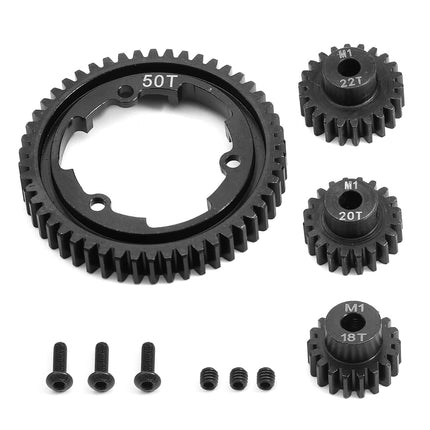 50T Spur Gear 18T 20T 22T Pinion Gears 1.0M Harden