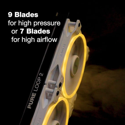 be quiet! Light Wings 120mm PWM White Fan, 3 Fans Included, ARGB Lighting, Multiple Colors and Modes, Silence-Optimized Fan Blades, High Air Pressure, Low Noise-Generating Turbulences