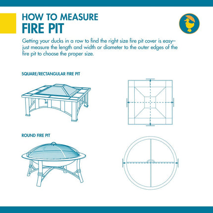 Duck Covers Ultimate Square Fire Pit Cover, 40-Inch