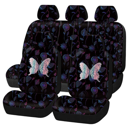 Flying Banner Butterfly car seat Covers ful Set Fa