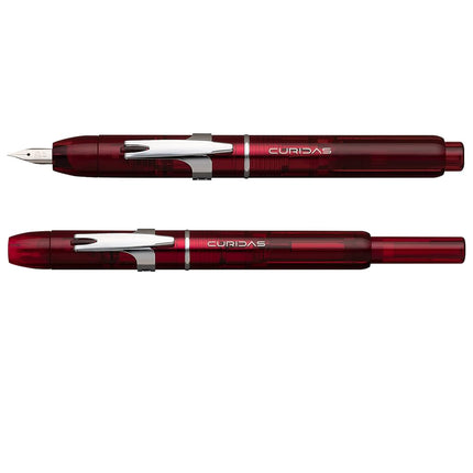 PLATINUM Curidas PKN-7000 Retractable Fountain Pen, 77 Gran Red, Medium Nib, Gran Red, PKN-7000#77-3, Pack of 1