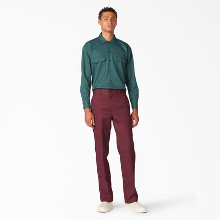 Dickies Men's Long Sleeve Work Shirt, Lincoln Green, XX-Large Big Tall