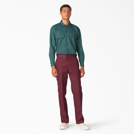 Chemise de travail Dickies pour homme à manches longues, vert Lincoln, XX-Large