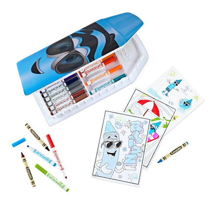 Crayola Coloring Set with Limited Edition Blue Art Case, Limited Edition Crayons, 50+ Pieces, Gifts for Kids