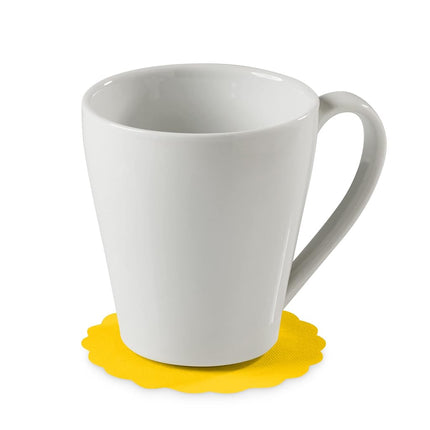Disposable Yellow Paper Coasters for Drinks, 3.5 Inch Round Coasters for Bar, Cocktail, Beverage, Wine Or Event, 500 Pack Bulk