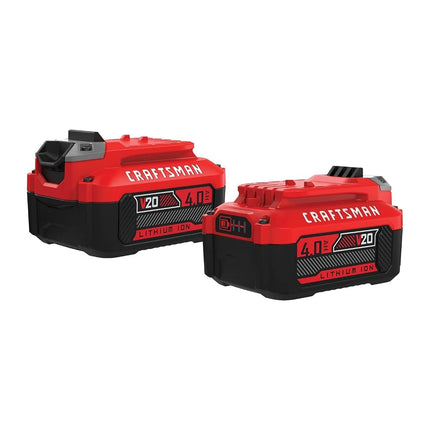 CRAFTSMAN V20 Lithium Ion Battery, 4.0-Amp Hour, 2
