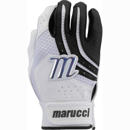 Marucci Medallion Fastpitch Batting Gloves, Black, Adult X-Large