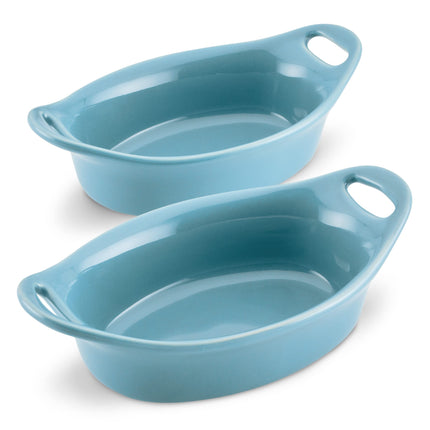 Rachael Ray Ceramics Au Gratin Set, Oval, Two 12-o