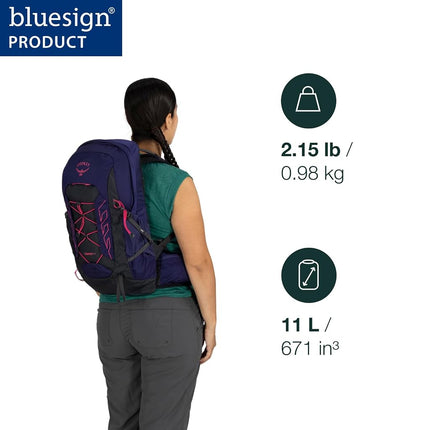 Sac à dos de randonnée léger Osprey Tempest 11 pour femme, noir/gris anthracite, taille unique