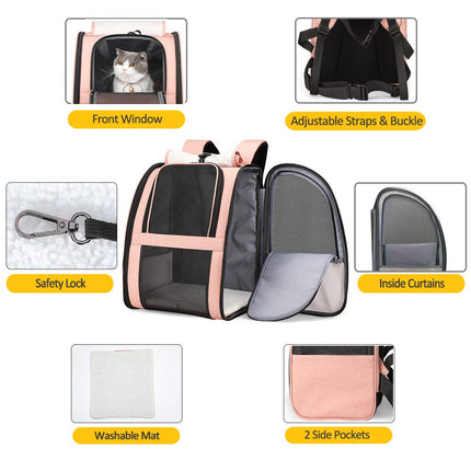 Texsens Innovative Traveler Bubble Backpack Pet Carriers for Cats and Dogs