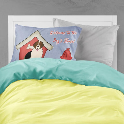 Caroline's Treasures BB2781PILLOWCASE Funda de almohada estándar de tela para perro guardián de Moscú de la colección Dog House, Estándar, Multicolor