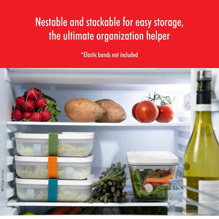 ZWILLING Fresh & Save Flat Lunch Box Large, Airtight Food Storage Container, Meal Prep Container, BPA-Free, Semi-Transparent