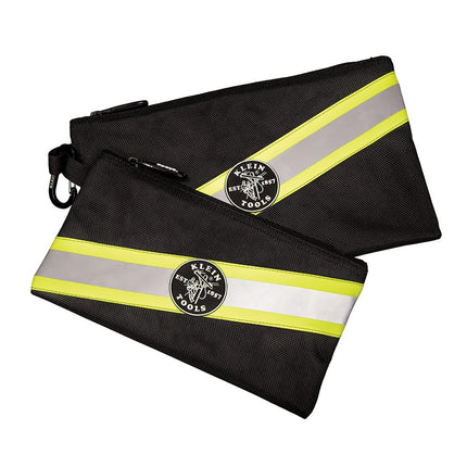 Klein Tools High Visibility Zipper Bags, 2-Pack