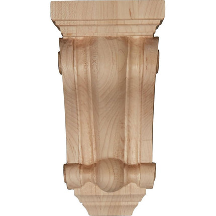Ekena CORW04X04X07DEMA 4-Inch Width x 4-Inch Depth x 7 1/2-Inch Height Devon Traditional Wood Corbel - Maple