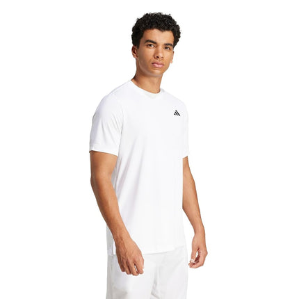 adidas Men's Club Tennis Climacool T-Shirt, White/Opulent Garden, XXL