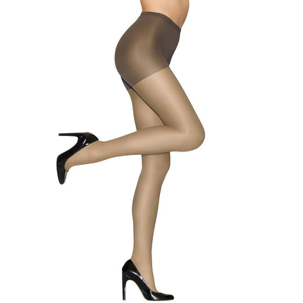 Hanes Women’s Alive Full Support Control Top Pantyhose, Town Taupe 1-pack, D