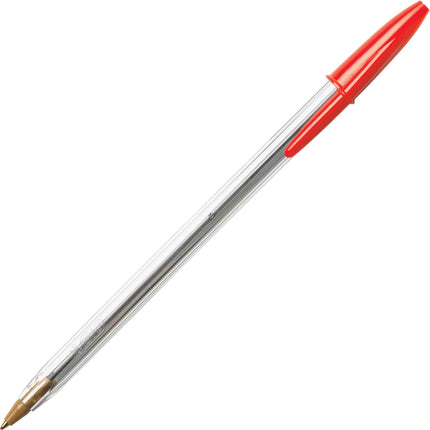 Bolígrafo Bic Cristal Xtra-Smooth - Paquete de 10 más 2 de regalo (12 unidades) - Bolígrafo de punta media roja